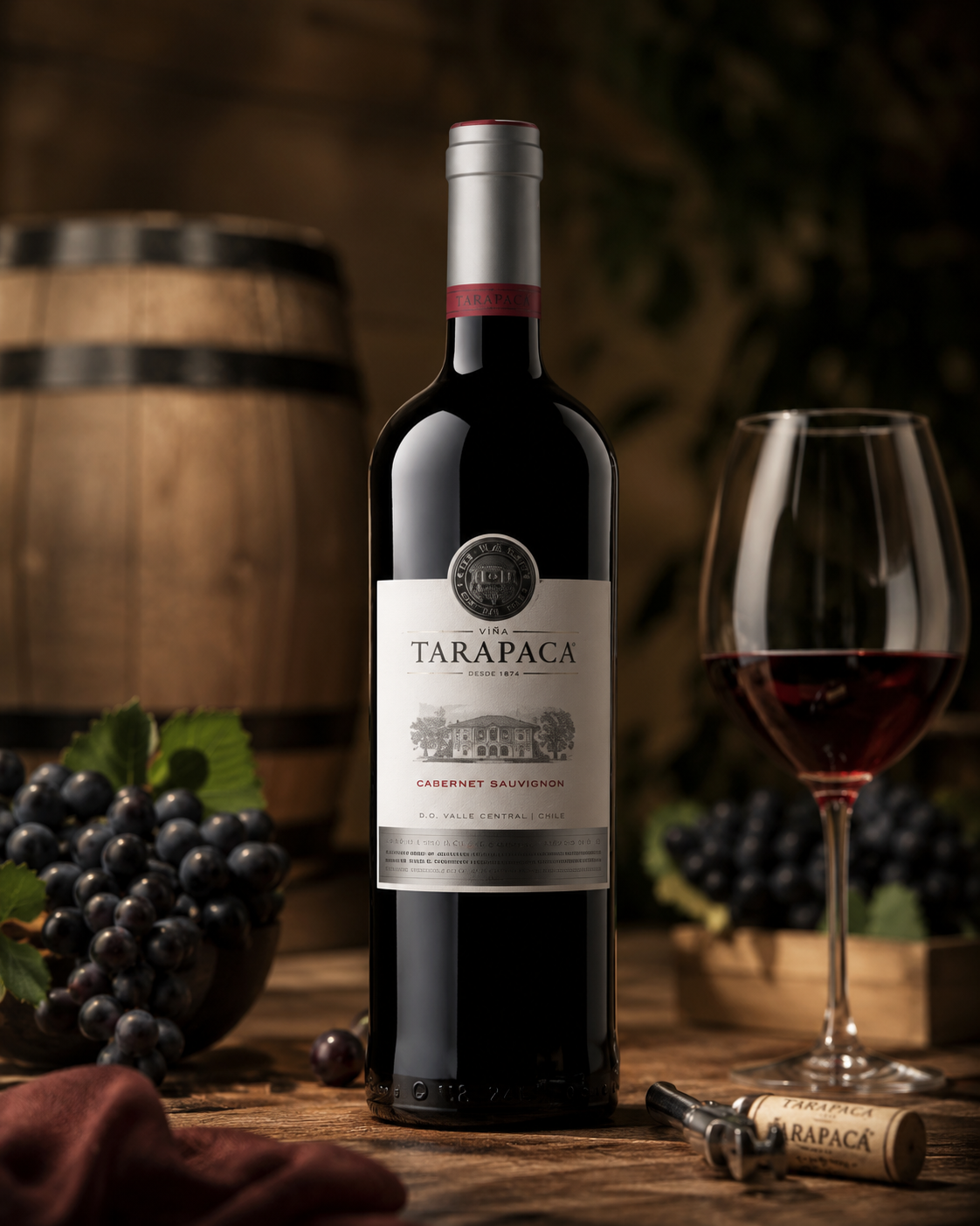 Chile Red Wine Tarapaca Cabernet Sauvignon 750ml 3