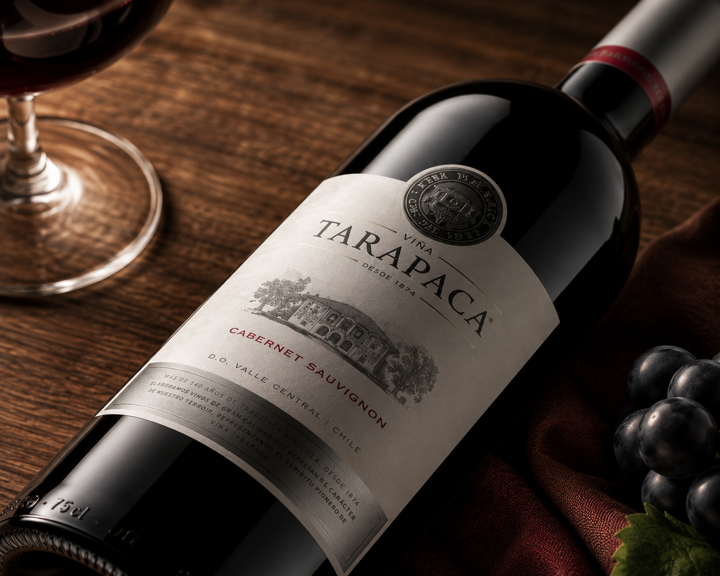 Chile Red Wine Tarapaca Cabernet Sauvignon 750ml 2