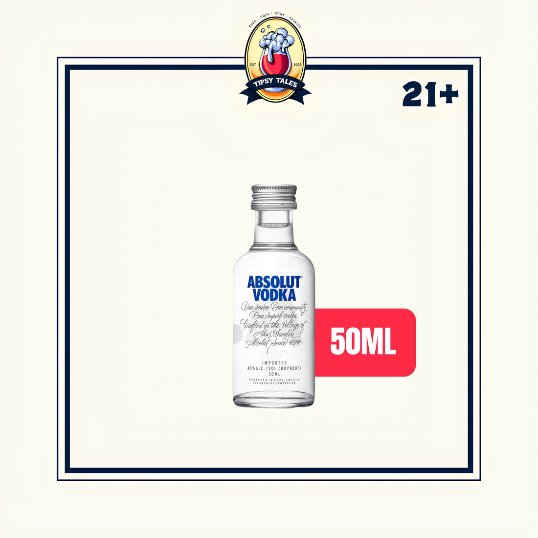 Absolut Vodka 50ml 1