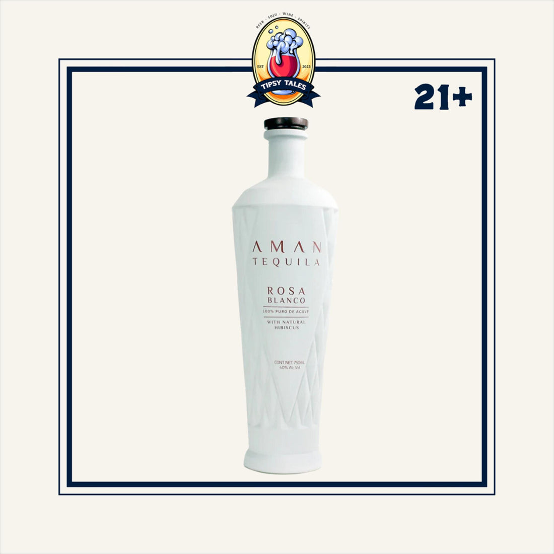 Aman Tequila Rosa Blanco 750ml 1