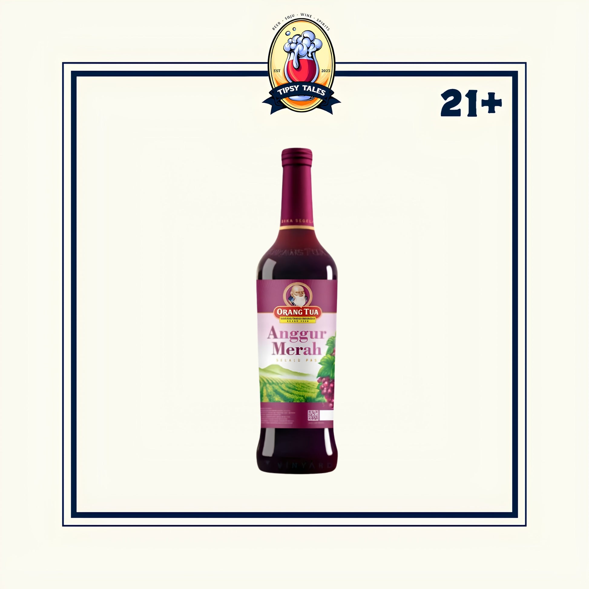 Anggur Merah Cap Orang Tua 14.7% 620ml 1