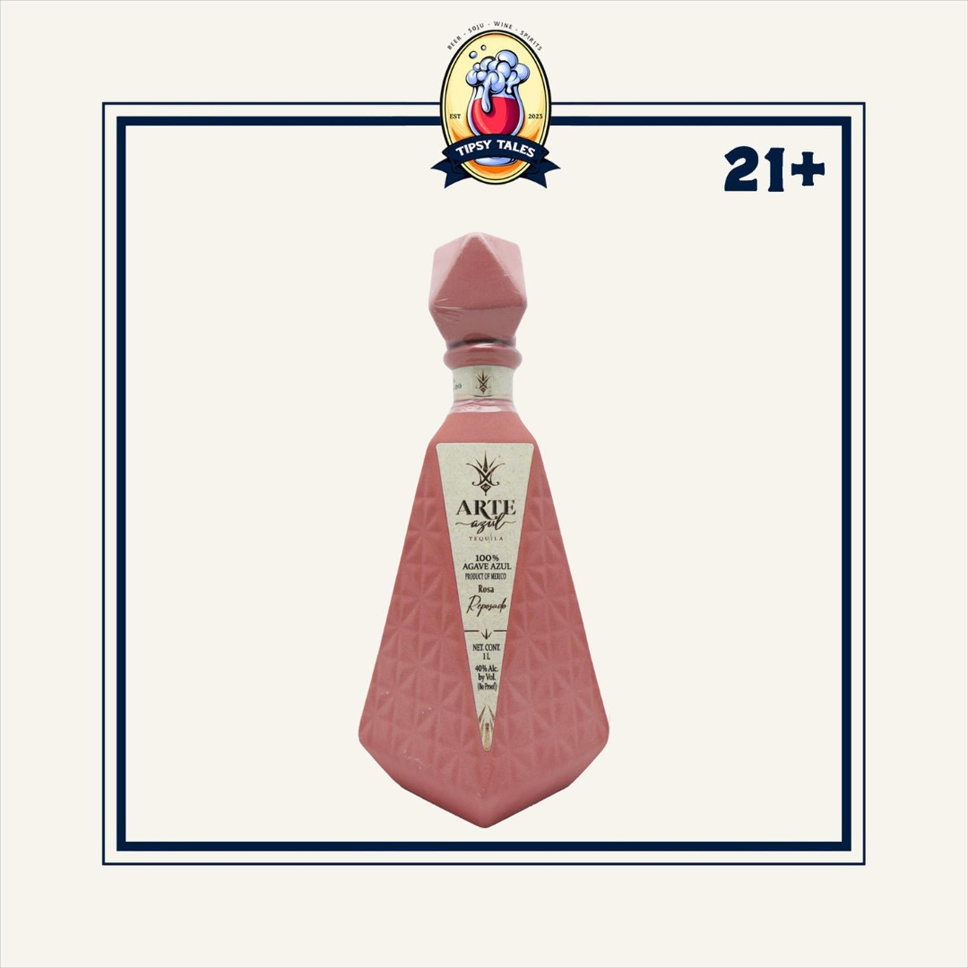 Arte Azul Rosa Reposado Tequila 1000ml 1