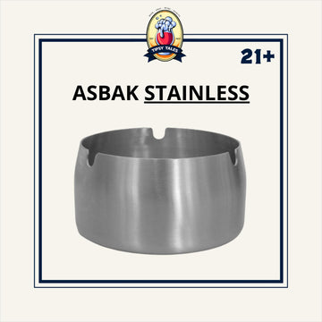 Asbak Stainless Steel/Asbak Bulat Ashtray 1
