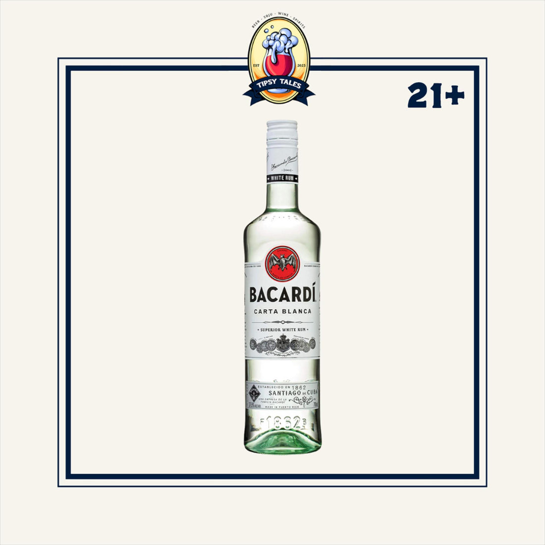 Bacardi Carta Blanca WhiteRum 750ml 1