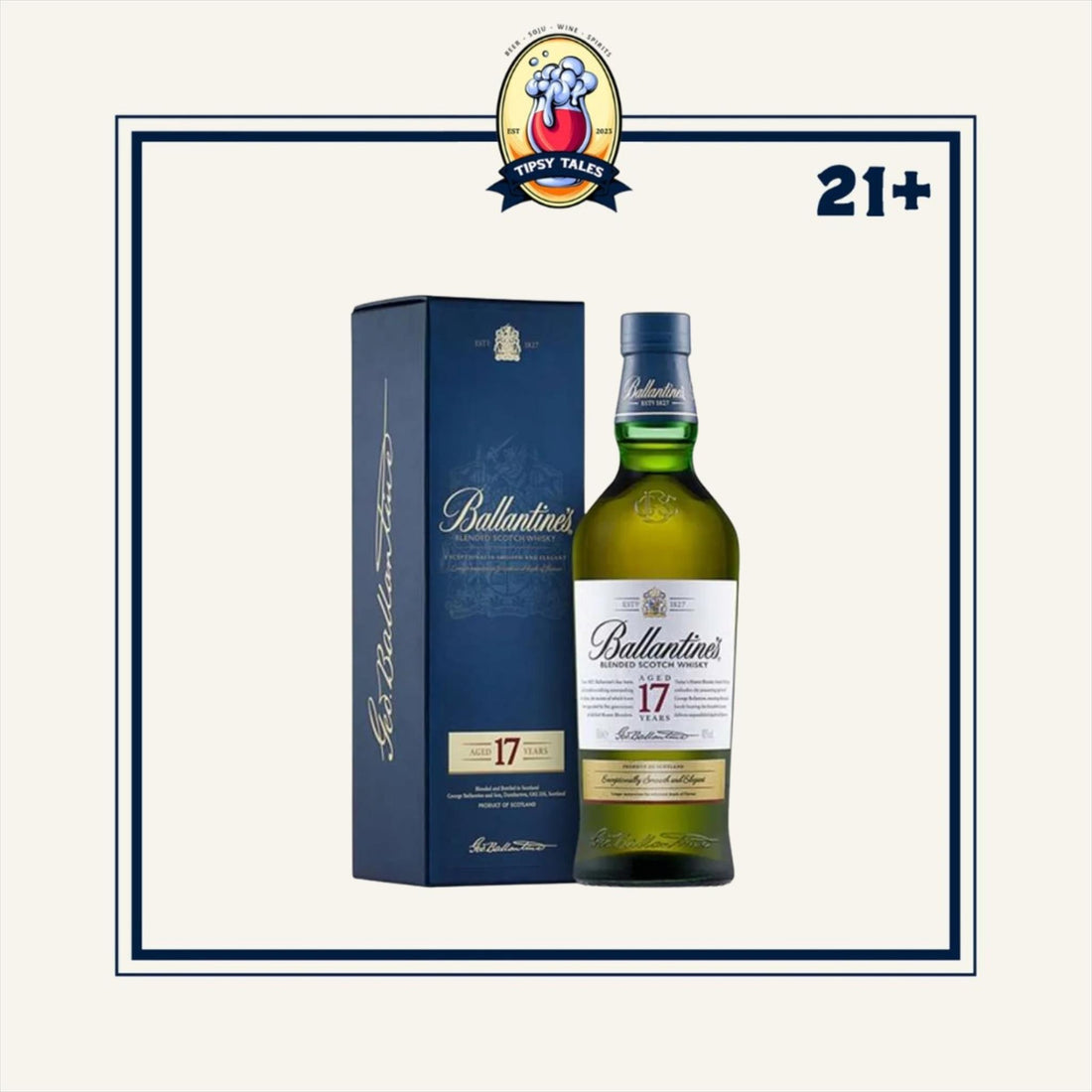 Ballantines 17 Years Old Blend Scotch Whisky 750ml 1
