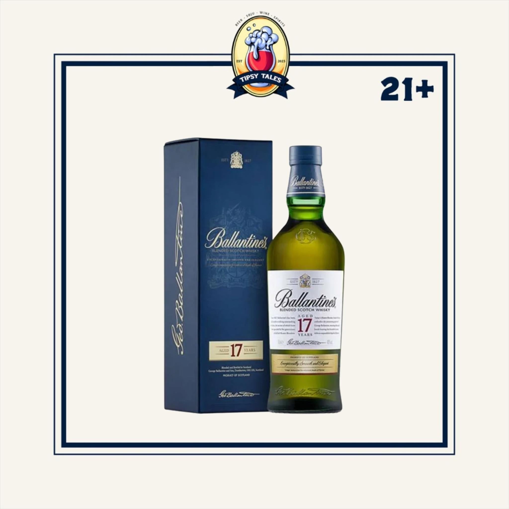 Ballantines 17 Years Old Blend Scotch Whisky 750ml 1