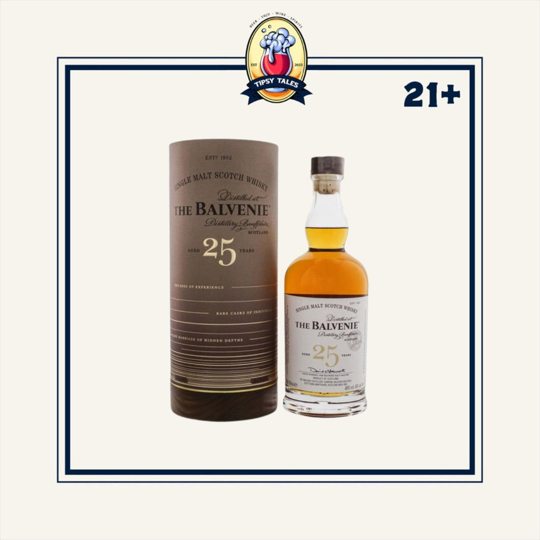 Balvenie 25 Year Old Marriage Single Malt Whisky 700ml 1