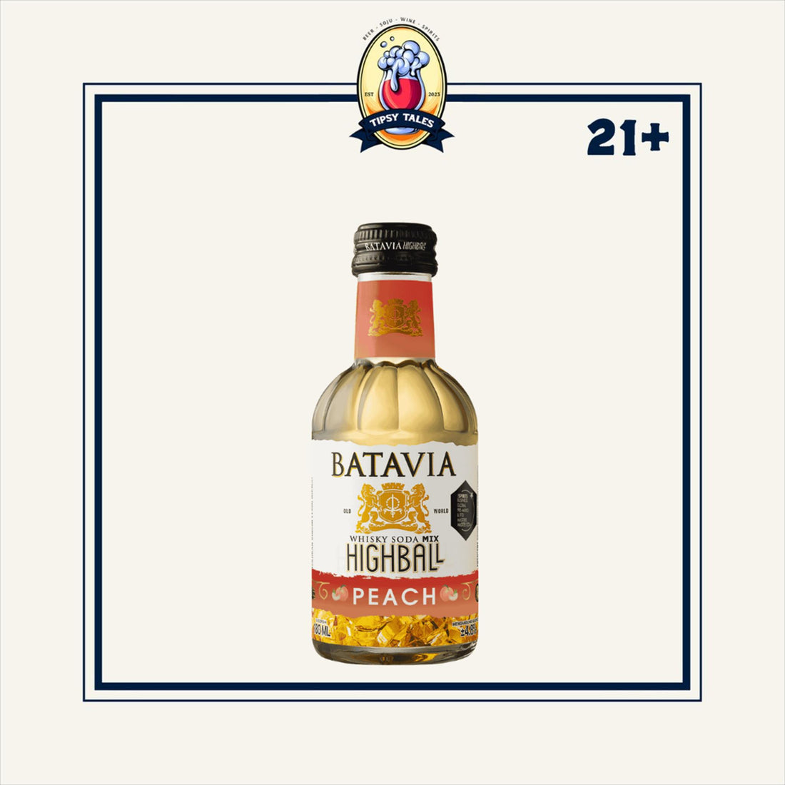 Batavia High Ball Peach Whisky 180ml 1