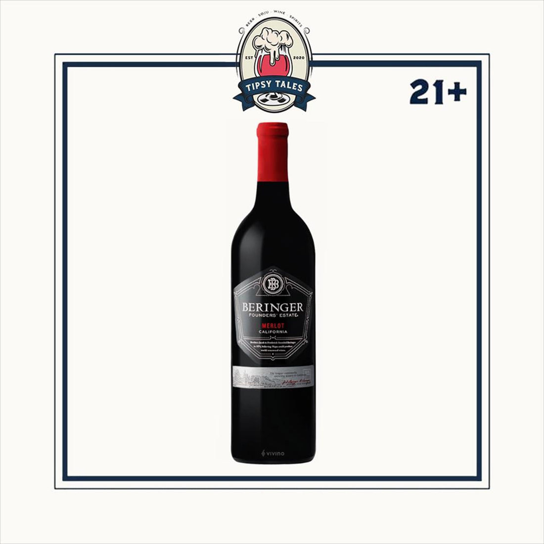 Beringer Founder Estate Merlot 750ml 1