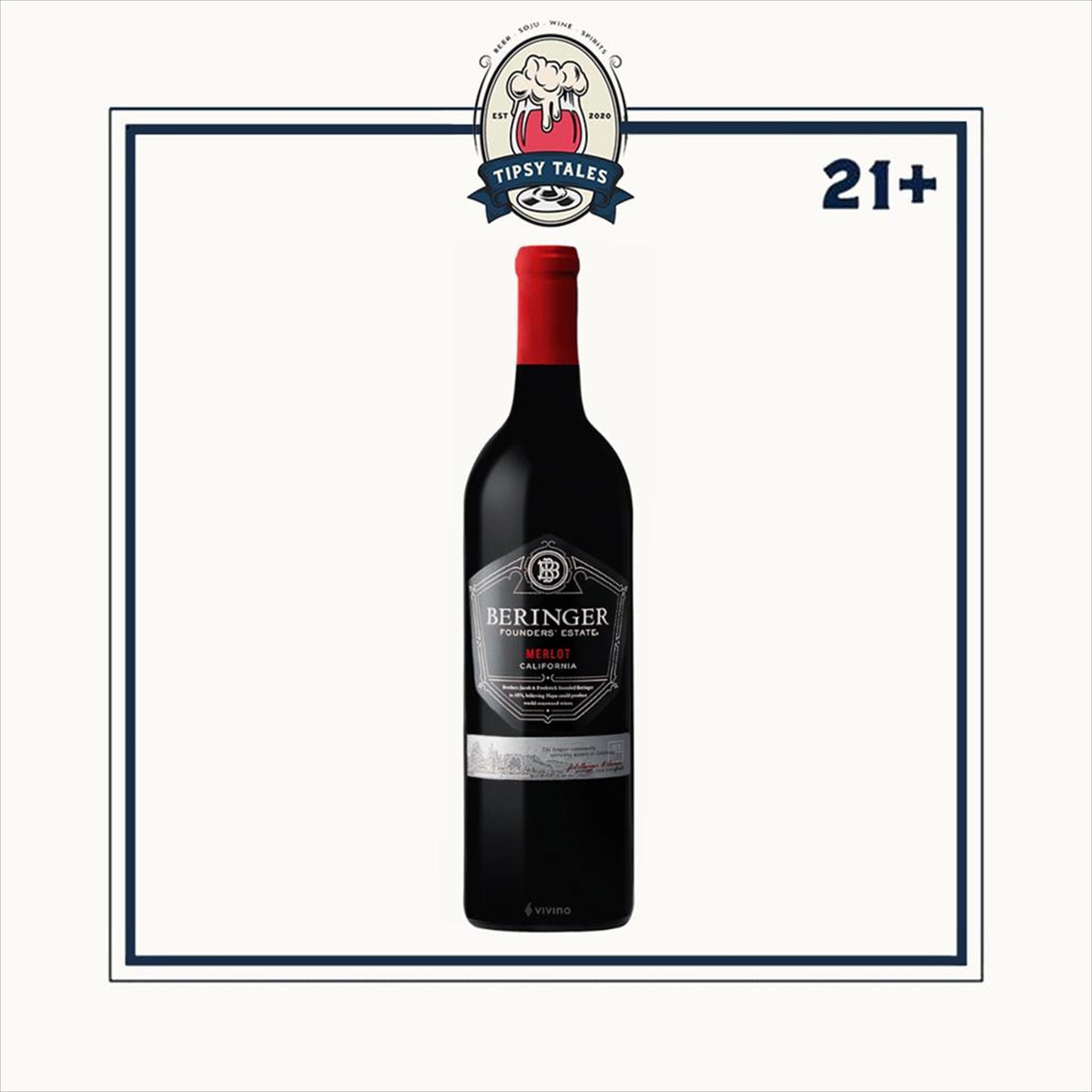 Beringer Founder Estate Merlot 750ml 1