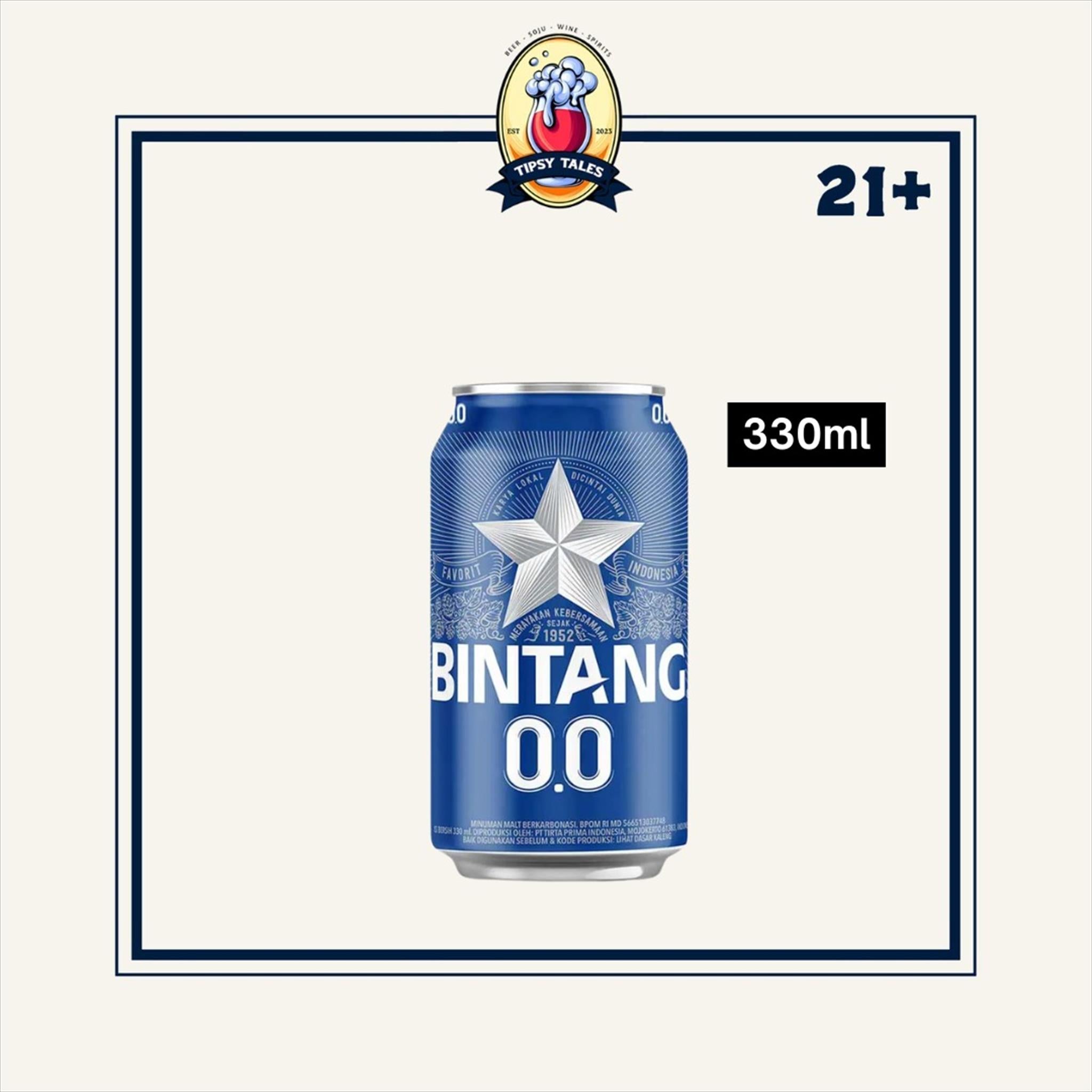 Bintang Zero 0% Can 330ml (Kaleng) 1