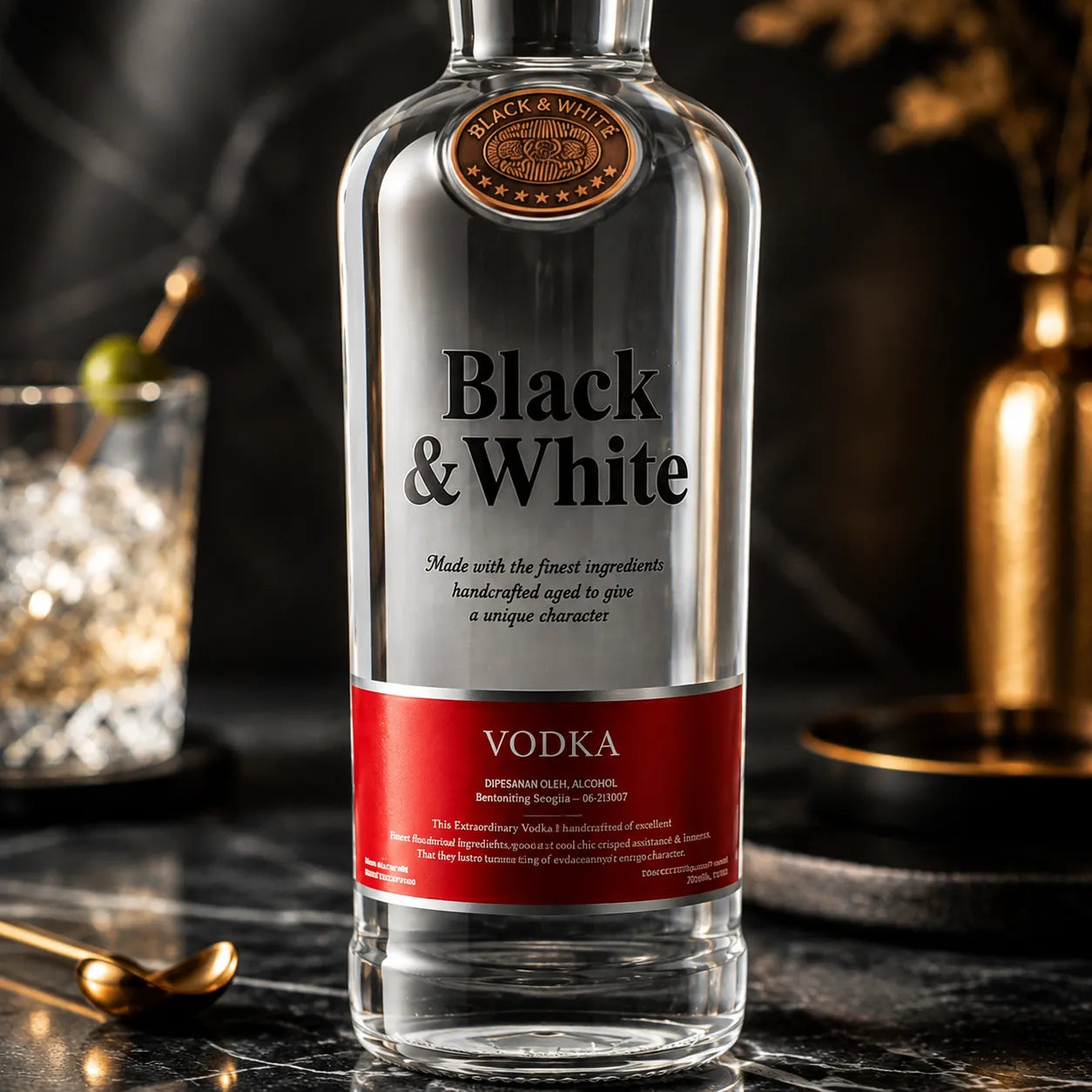 Black & White Vodka 700ml 2