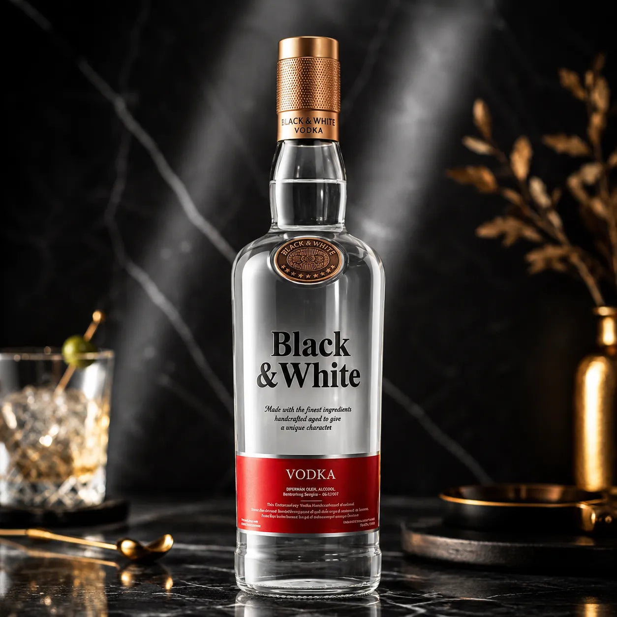 Black & White Vodka 700ml 3