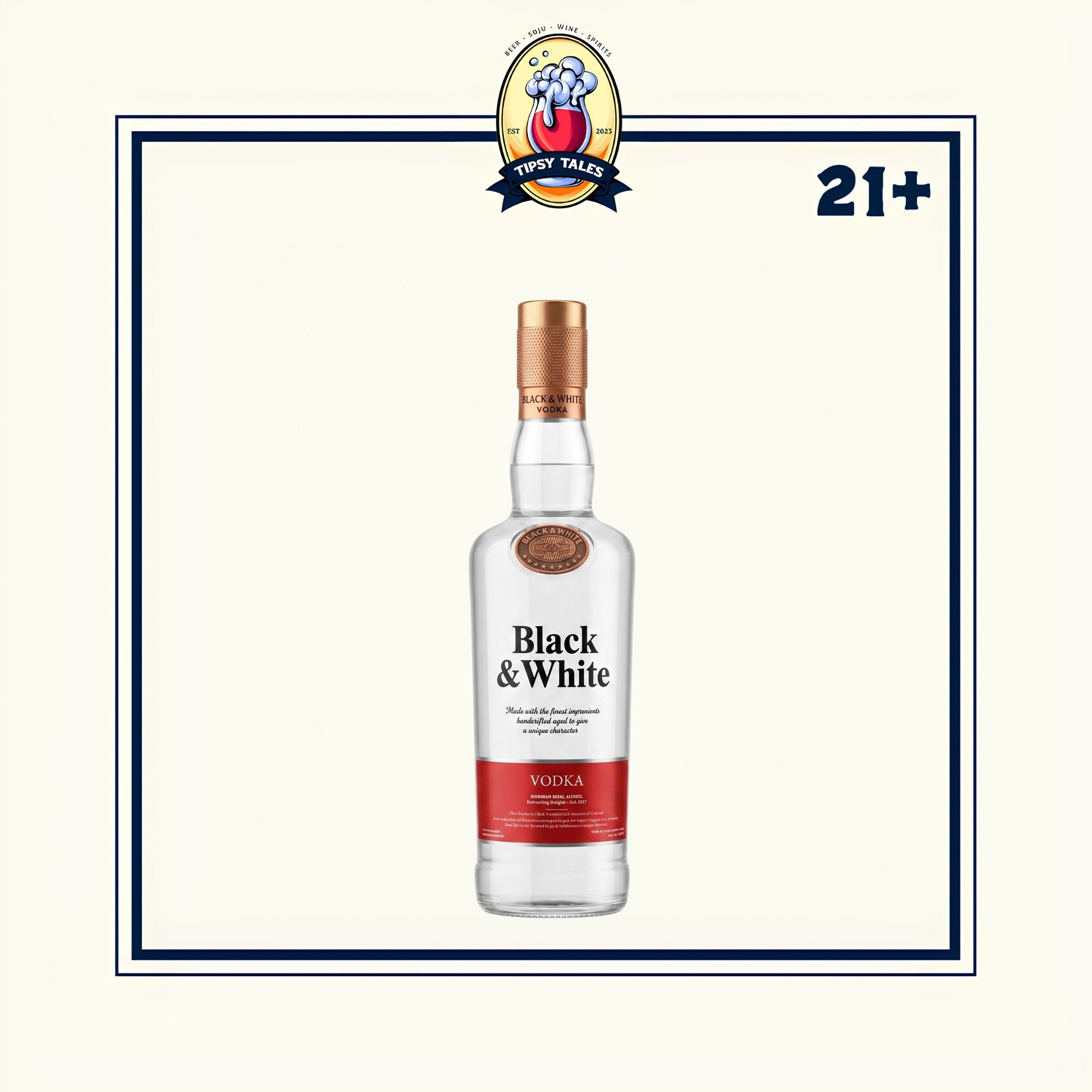 Black & White Vodka 700ml 1
