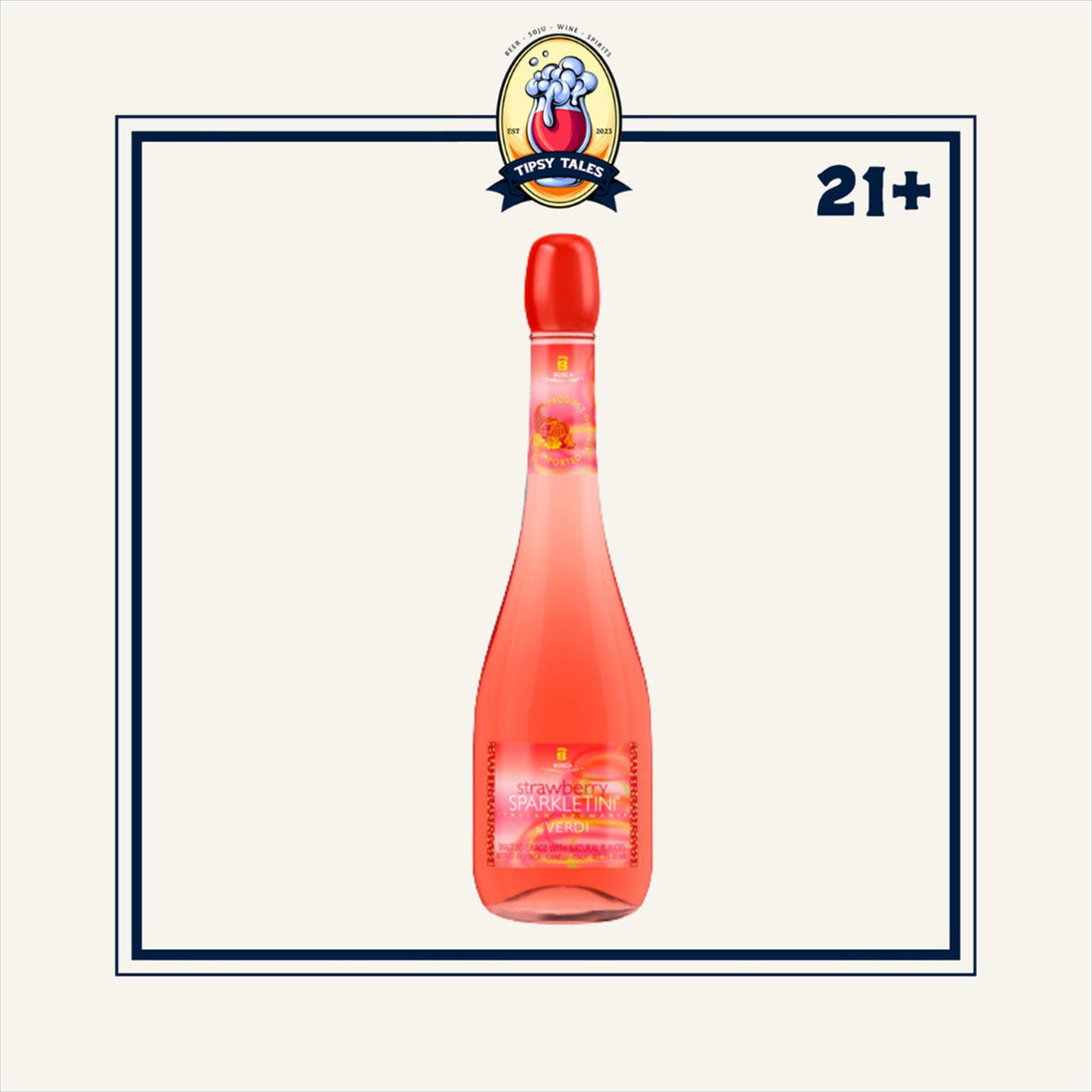 Bosca Its B Strawberry Sparkletini Italian Spumante 750ml 1