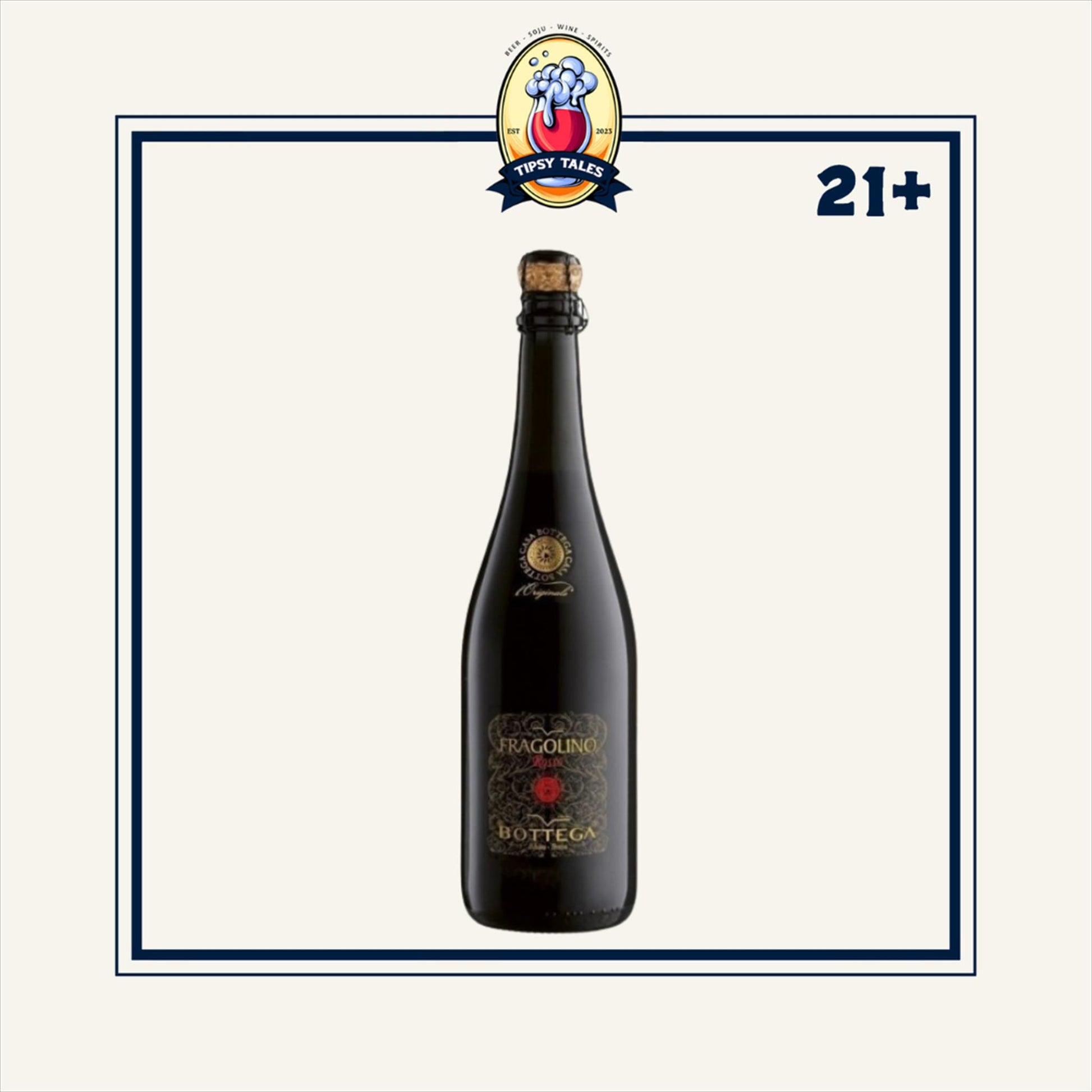 Bottega Fragolino Rosso Italia Sweet Red Wine (Black Label) 750ml 1
