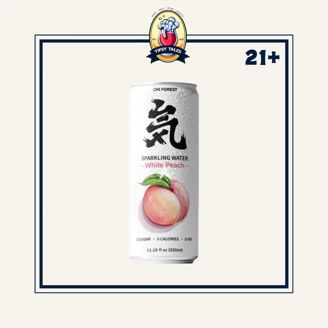 Chi Forest Sparkling WaterWhite Peach 330ml 1