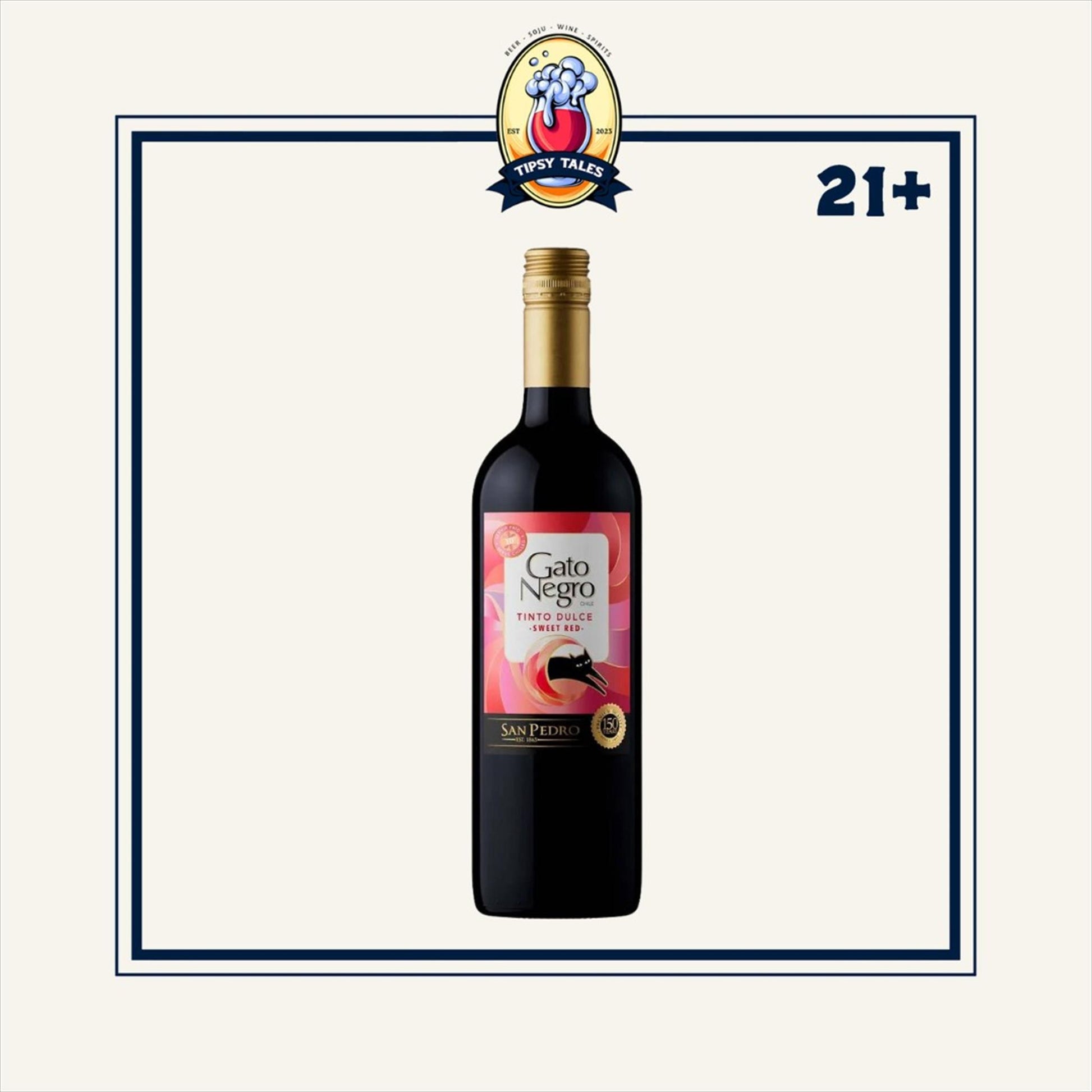 Gato Negro Tinto Dulce Sweet  Red 750ml 1