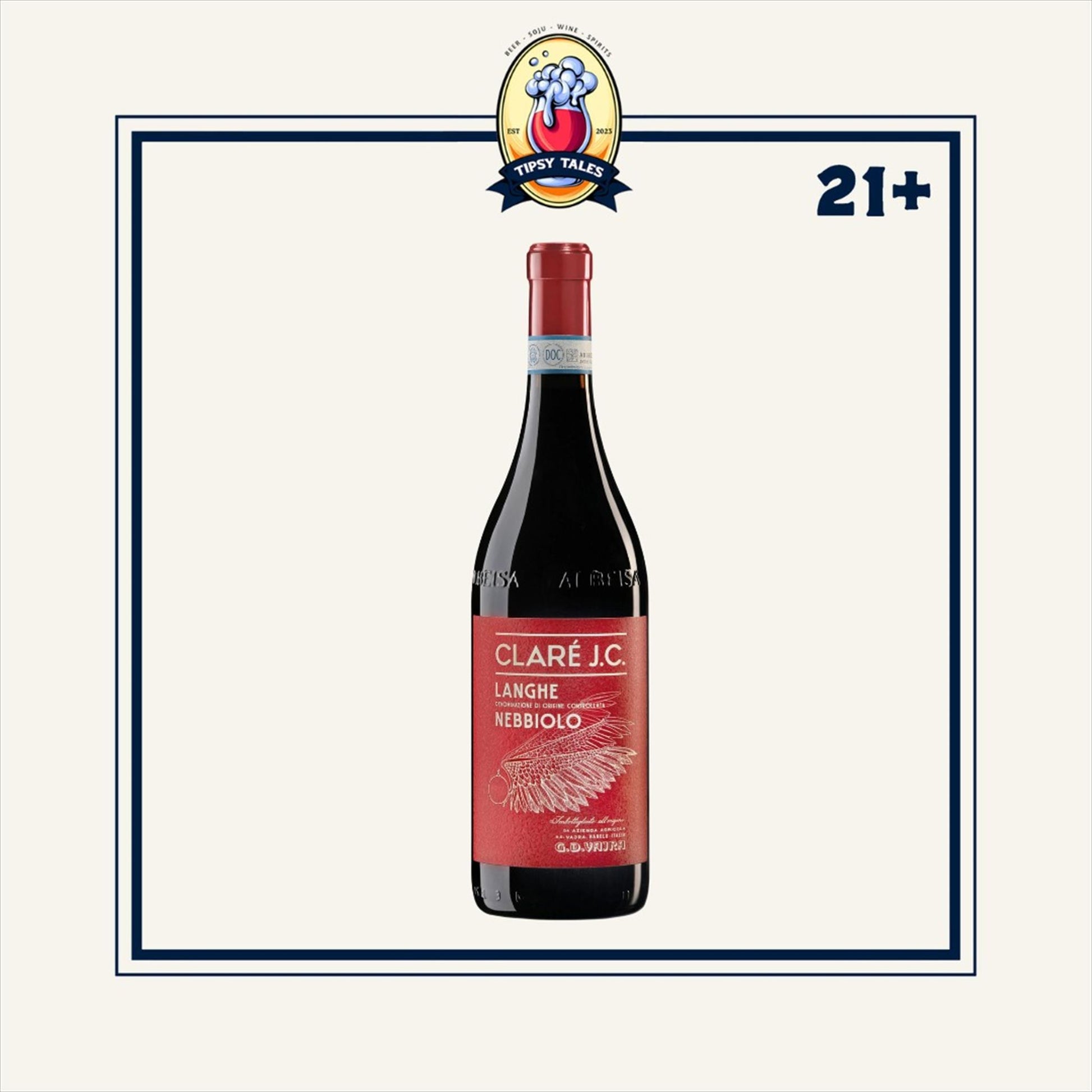 G.D. Vajra Langhe DOC Nebbiolo Clare JC 2023 750ml 1