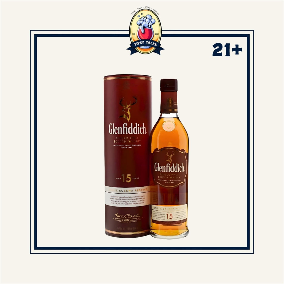 Glenfiddich 15 Years OldSolera Reserve Whisky 700ml 1