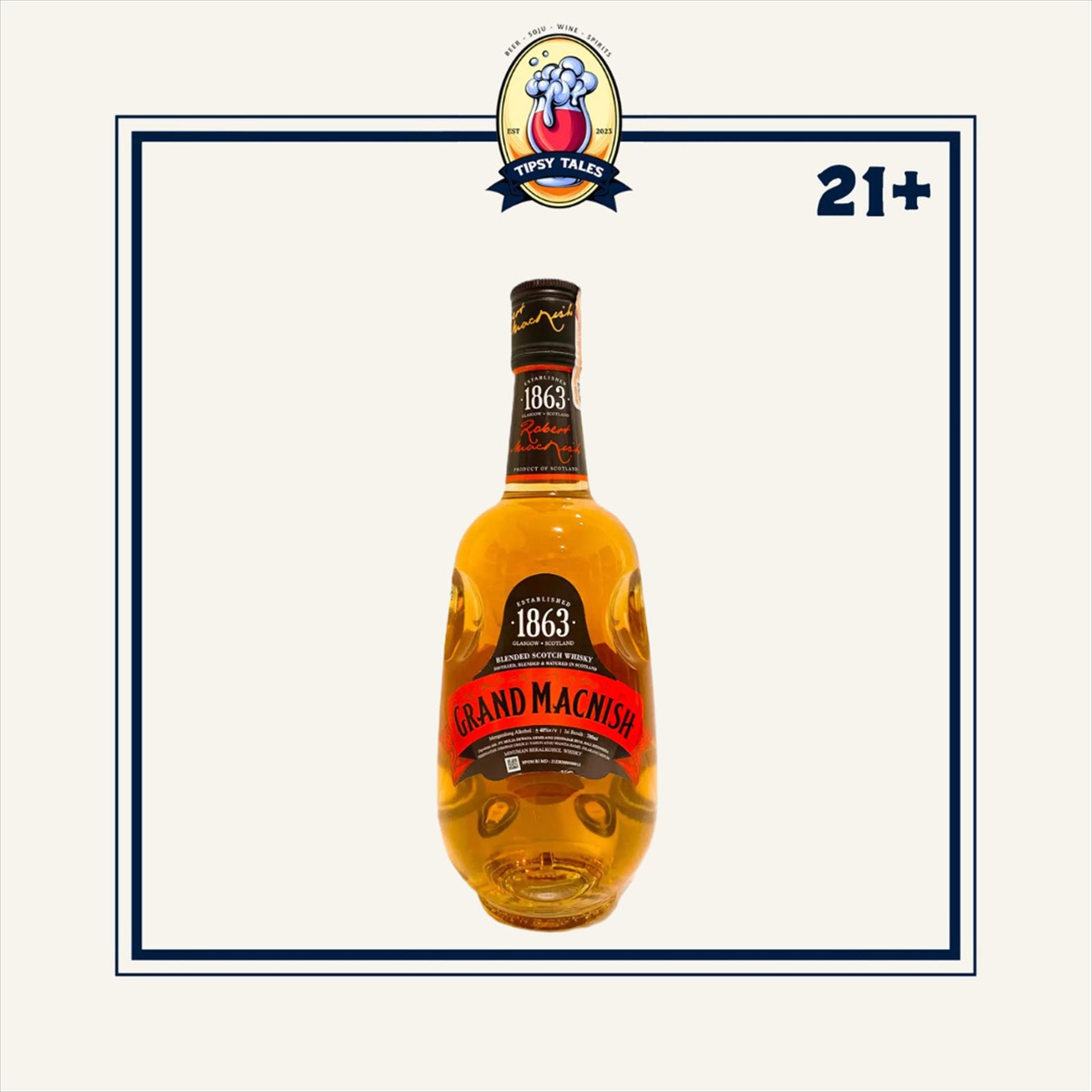 Grand Macnish Blended Scotch Whisky 750ml 1