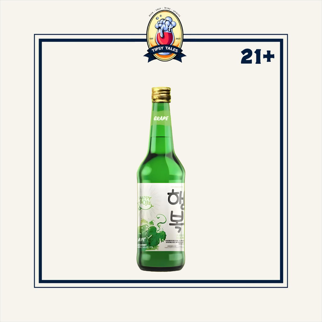Happy Soju Green Grape 360ml 1