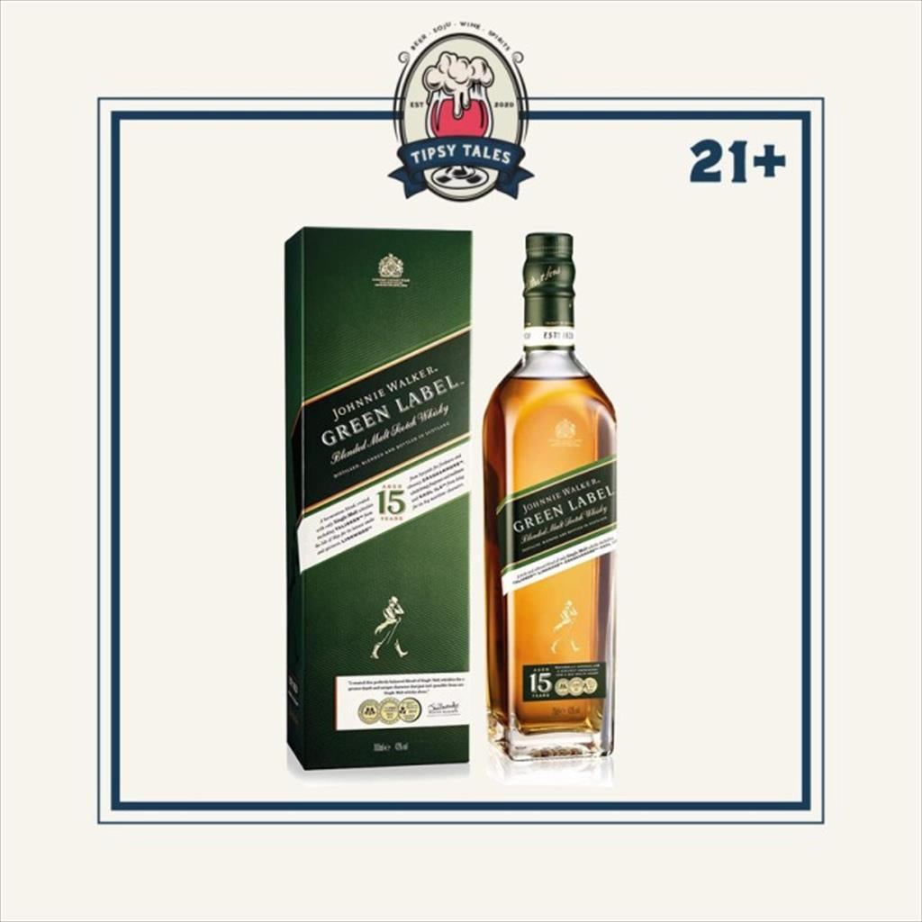 Johnnie Walker Green Label 15 YO Blended Malt Scotch Whisky 750ml 1