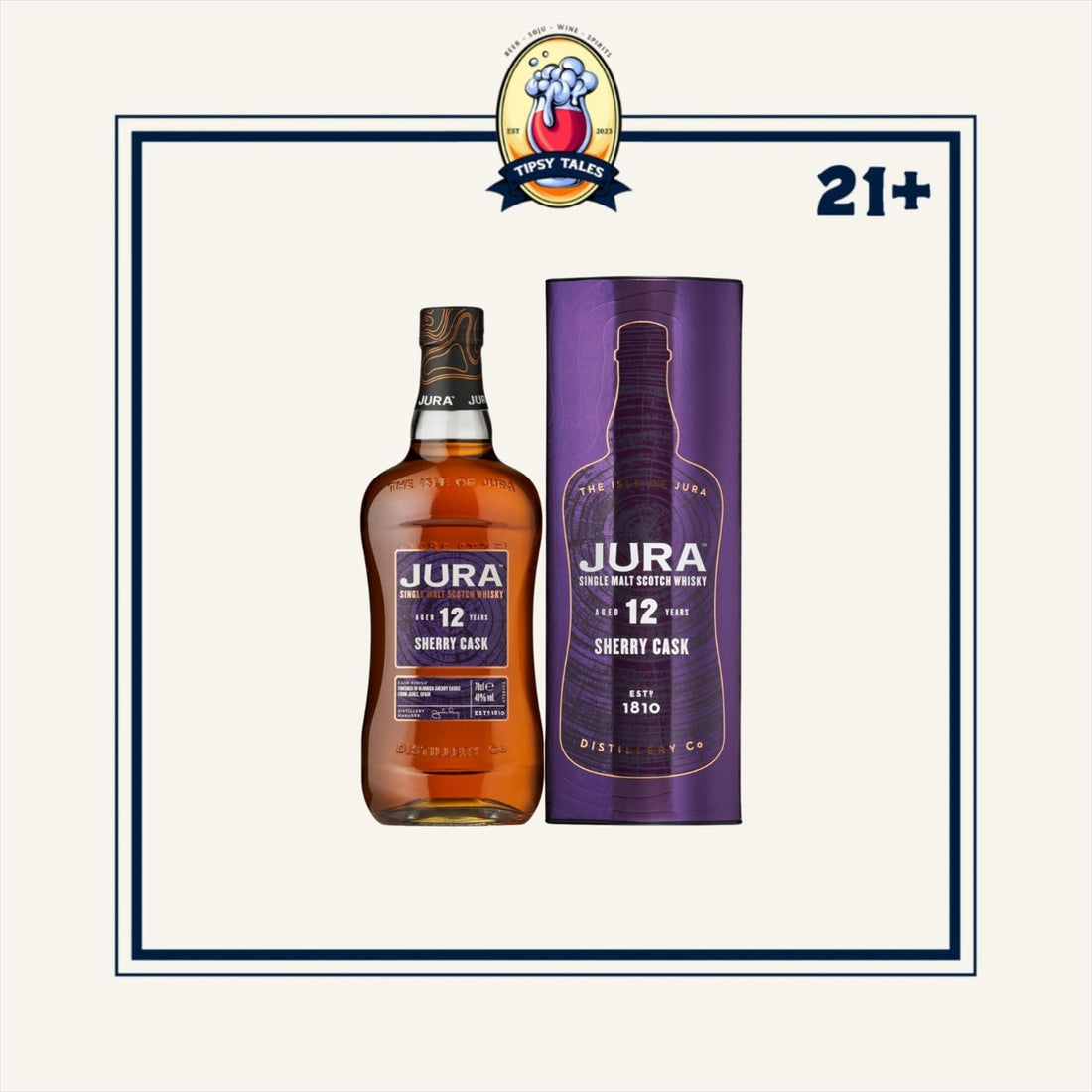 Jura 12 Aged Years Sherry Cask Single Malt Scotch Whisky 700ml 1