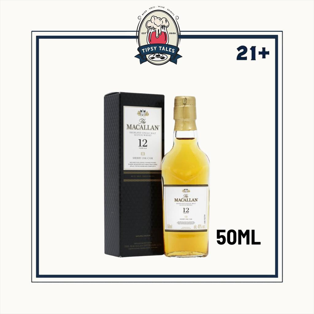 Macallan 12 Year Old Sherry Oak Miniature 50ml 1