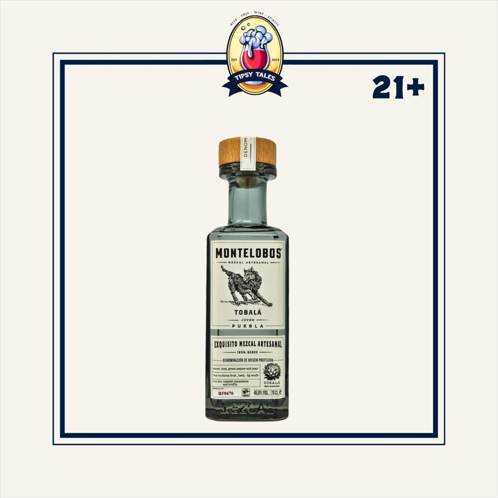 Montelobos Tobala Mezcal  Tequila 700ml 1