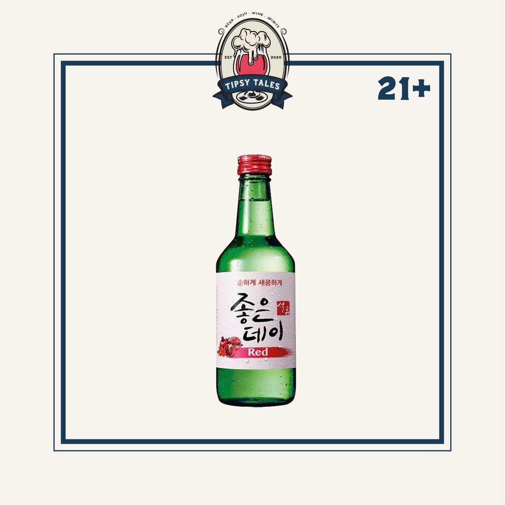 Muhak Good Day Soju Pomegranate Red Import Korea 360ml 1