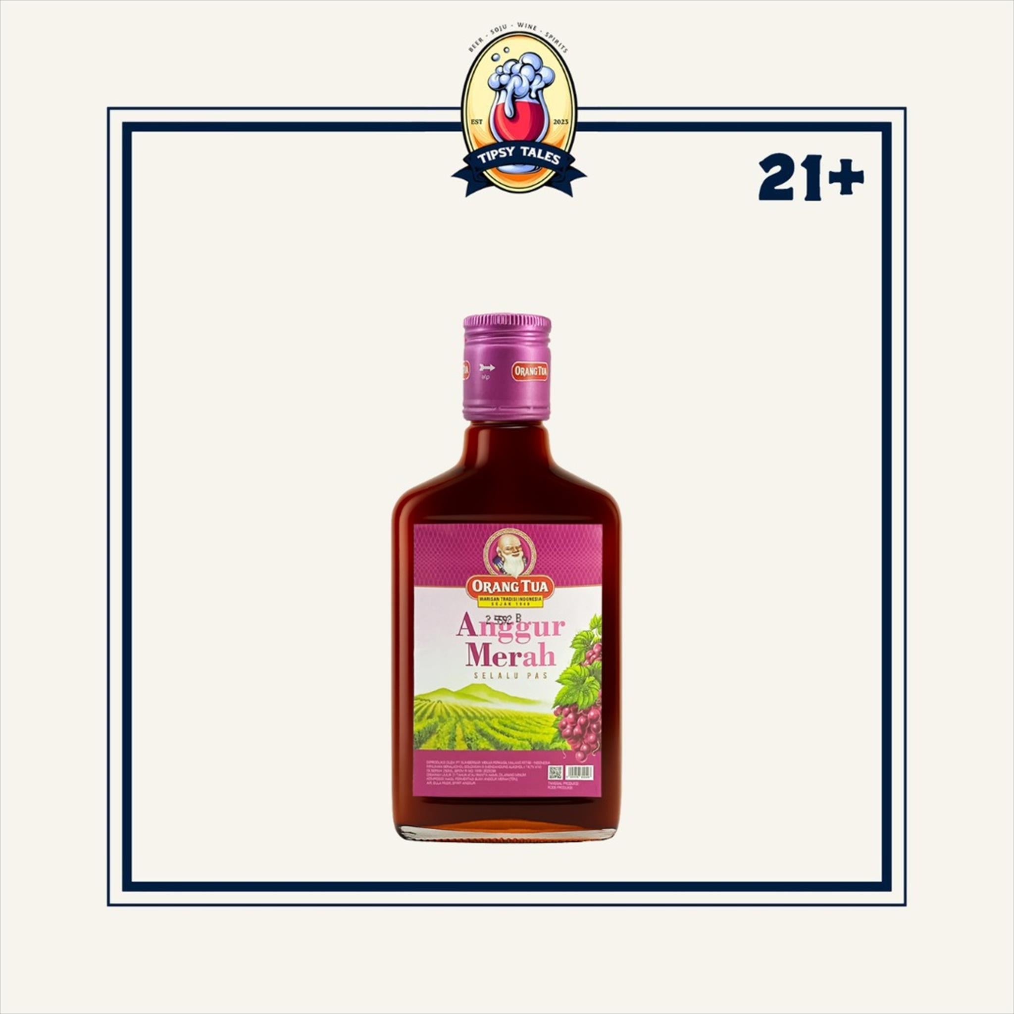 Orang Tua Anggur Merah Reguler 14,7% 250ml 1