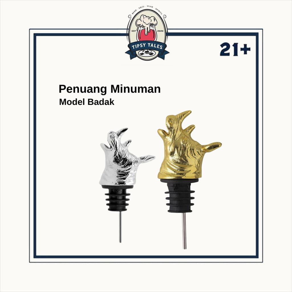 Penuang Minuman Badak Stainless Caracter Animal 1
