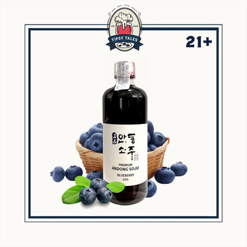 Premium Andong Soju Blueberry  375ml 1
