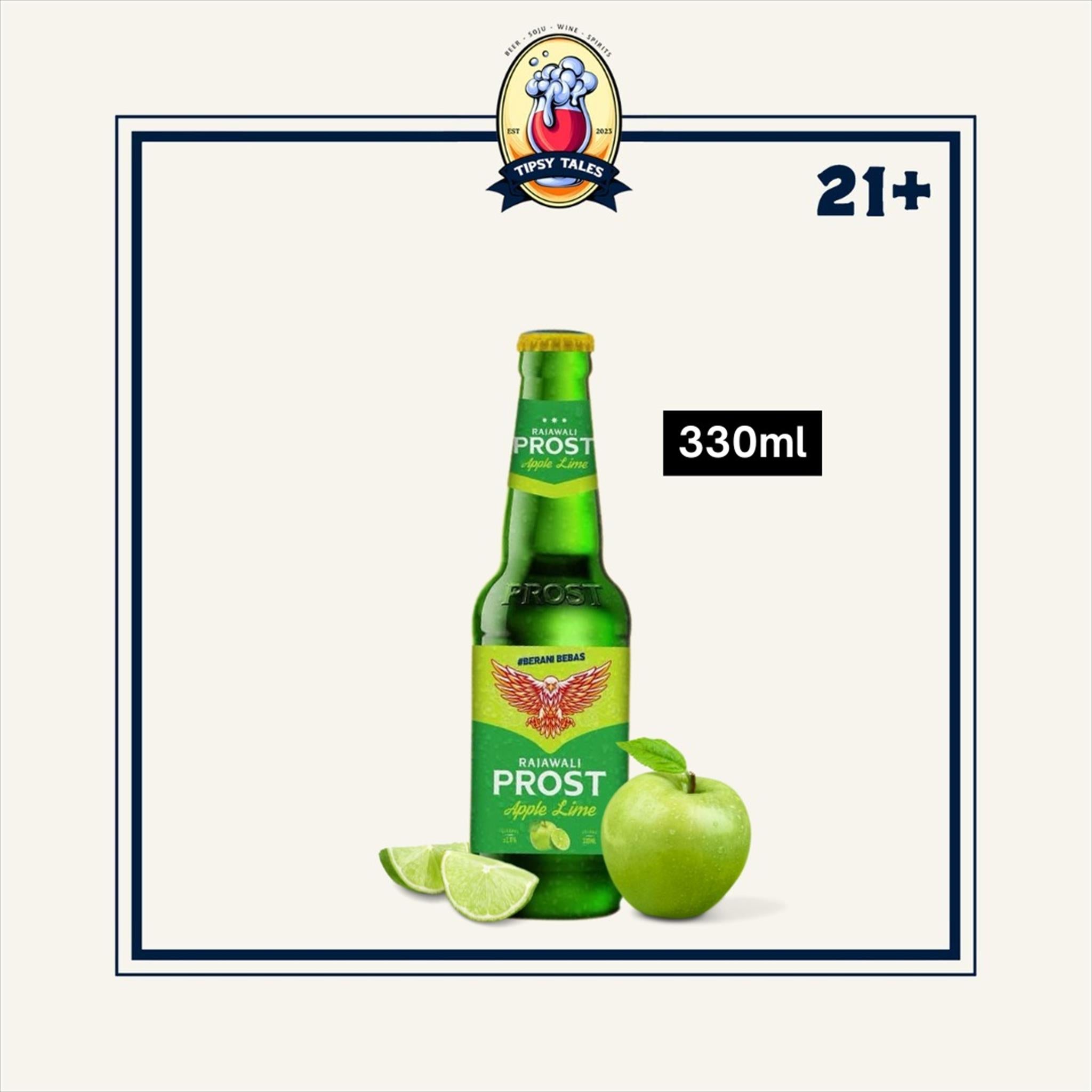 Prost Rajawali Apple Lime Pint 330ml 1