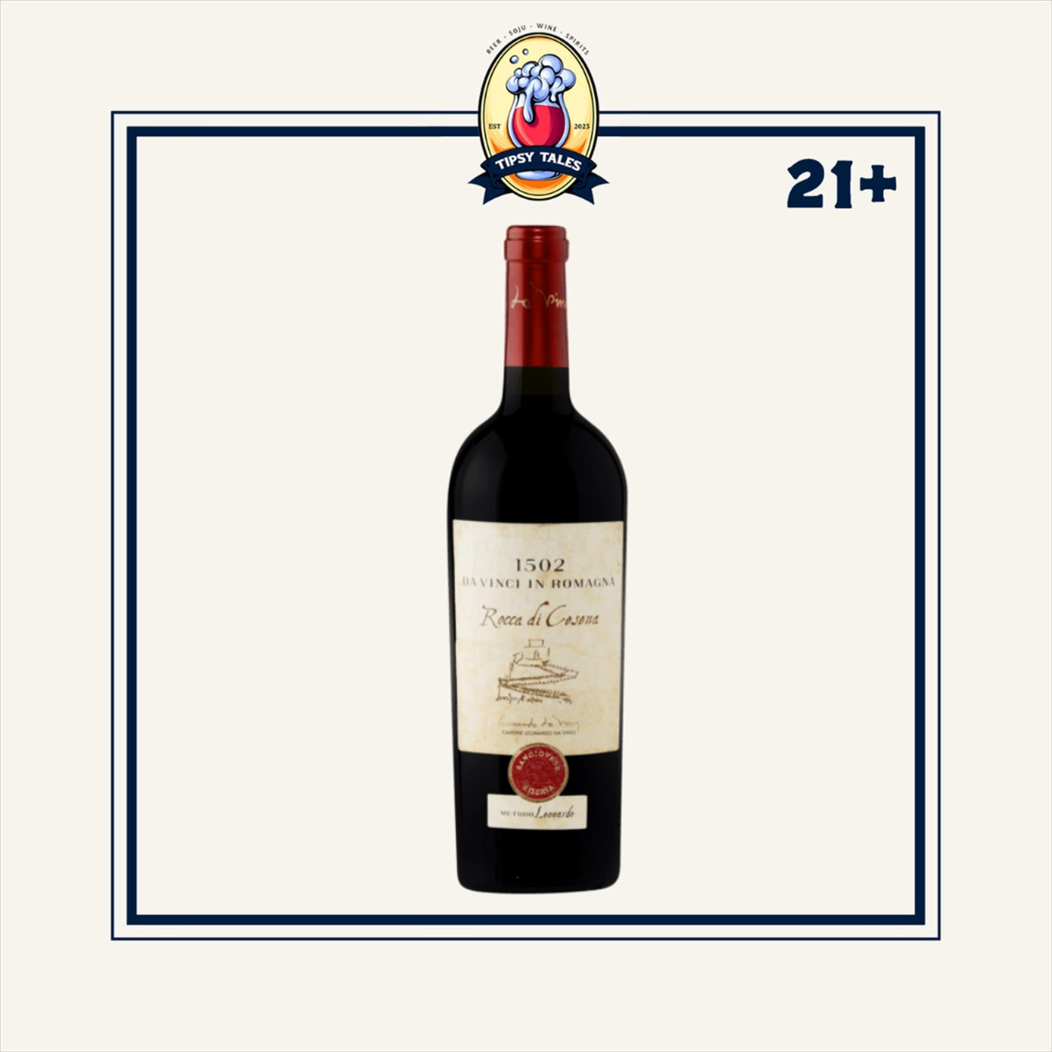 Red Wine 1502 Leonardo Da Vinci In Romagna Rocca 750ml 1