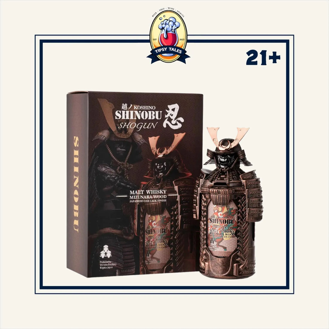 Shinobu Shogun Mizunara Wood Oak Cask Finish Japanese Whisky 700ml 1