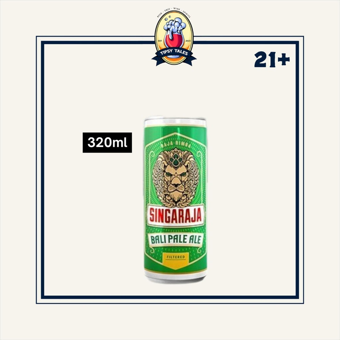 Singaraja Bali Pale Ale Filtered Can 320ml (Kaleng) 1