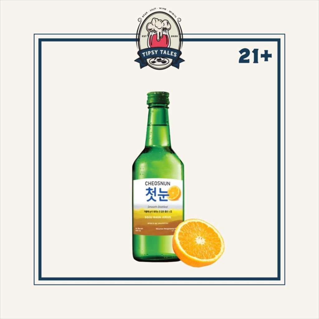 Soju cheosnun Jeruk / Orange 360ml 1