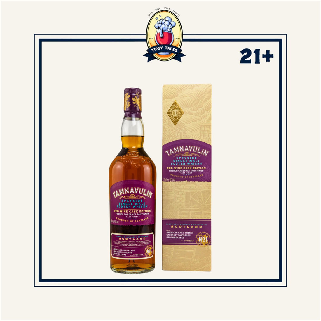 Tamnavulin French Cabernet Sauvignon Cask 700ml 1