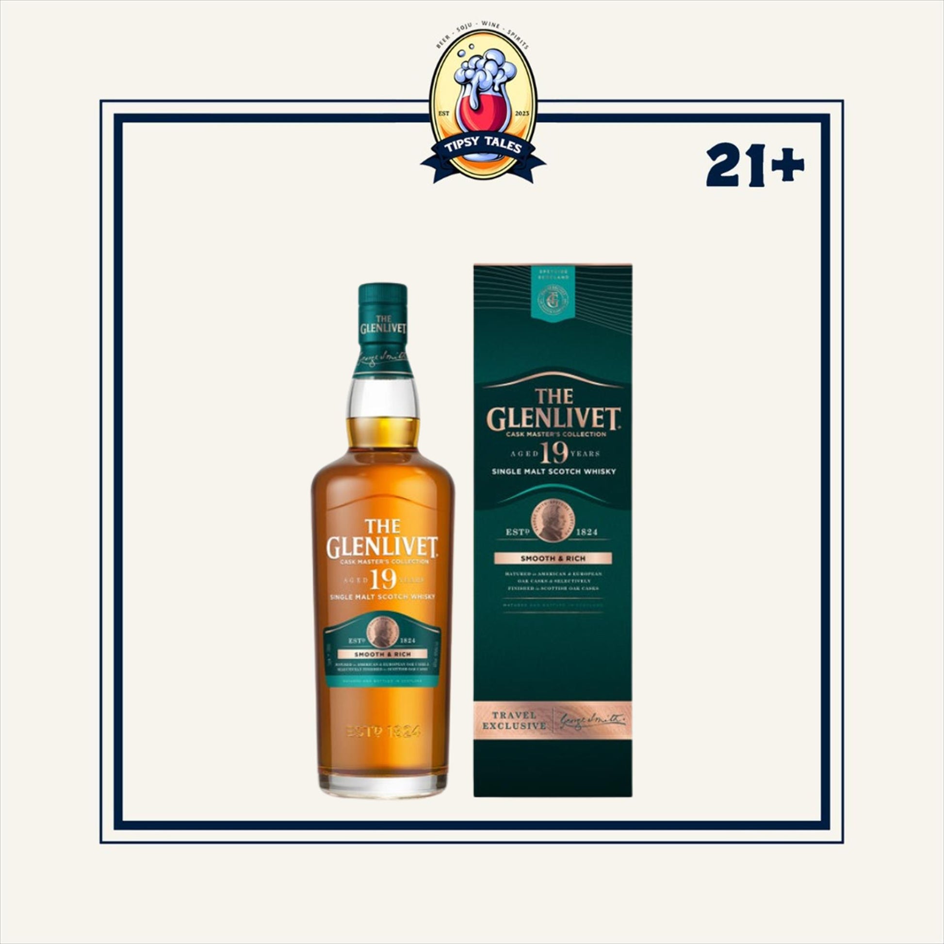 The Glenlivet 19 Years Old Single Malt Scotch Whisky 700ml 1