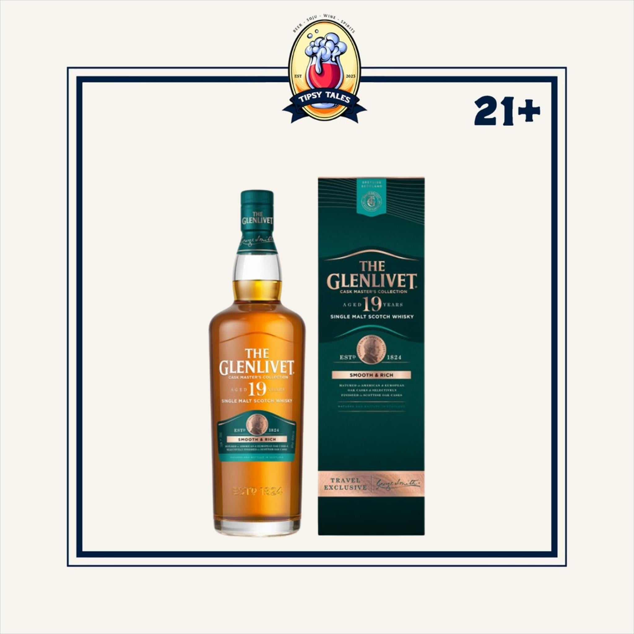 The Glenlivet 19 Years Old Single Malt Scotch Whisky 700ml 1
