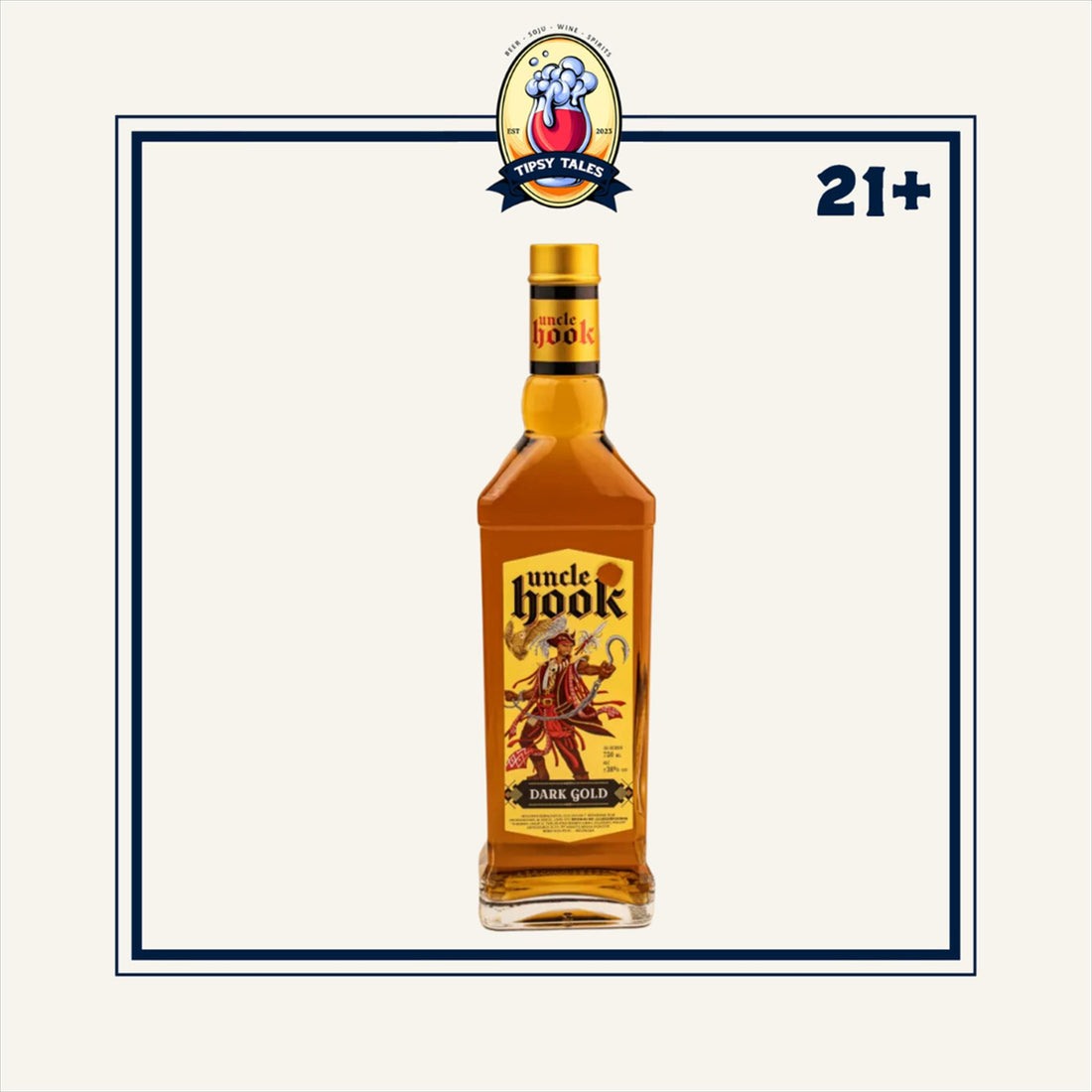Uncle Hook Dark Gold Rum 750ml 1