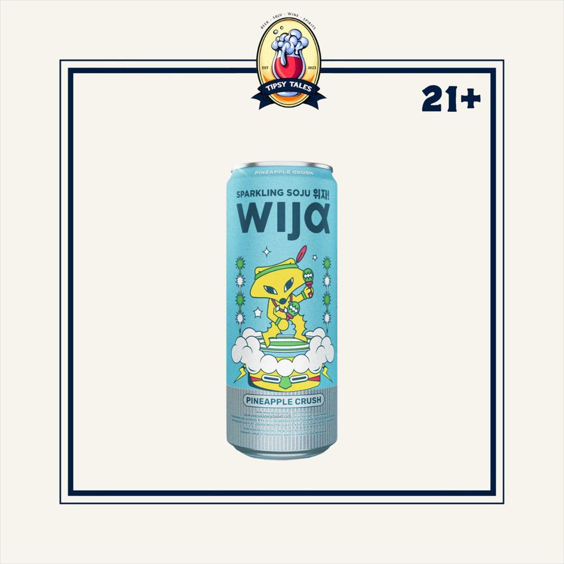 Wija Sparkling Soju Nanas Can 320ml 1